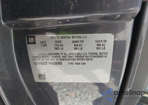 2010 Chevrolet Corvette Zr1 из США, поврежденный, VIN 1G1YN2DT1A5800405